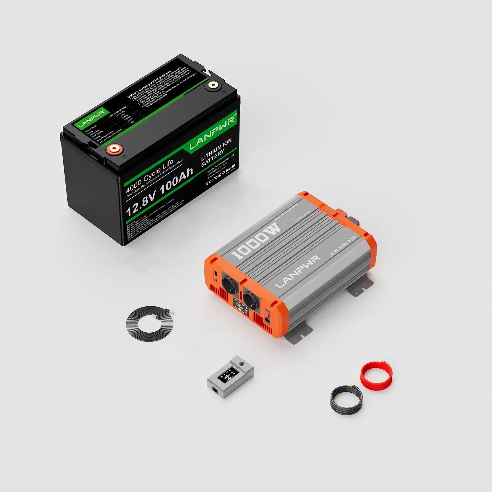 LANPWR 12V 100Ah Bluetooth LiFePO4 Batterie für MiniCamper Wohnmobil