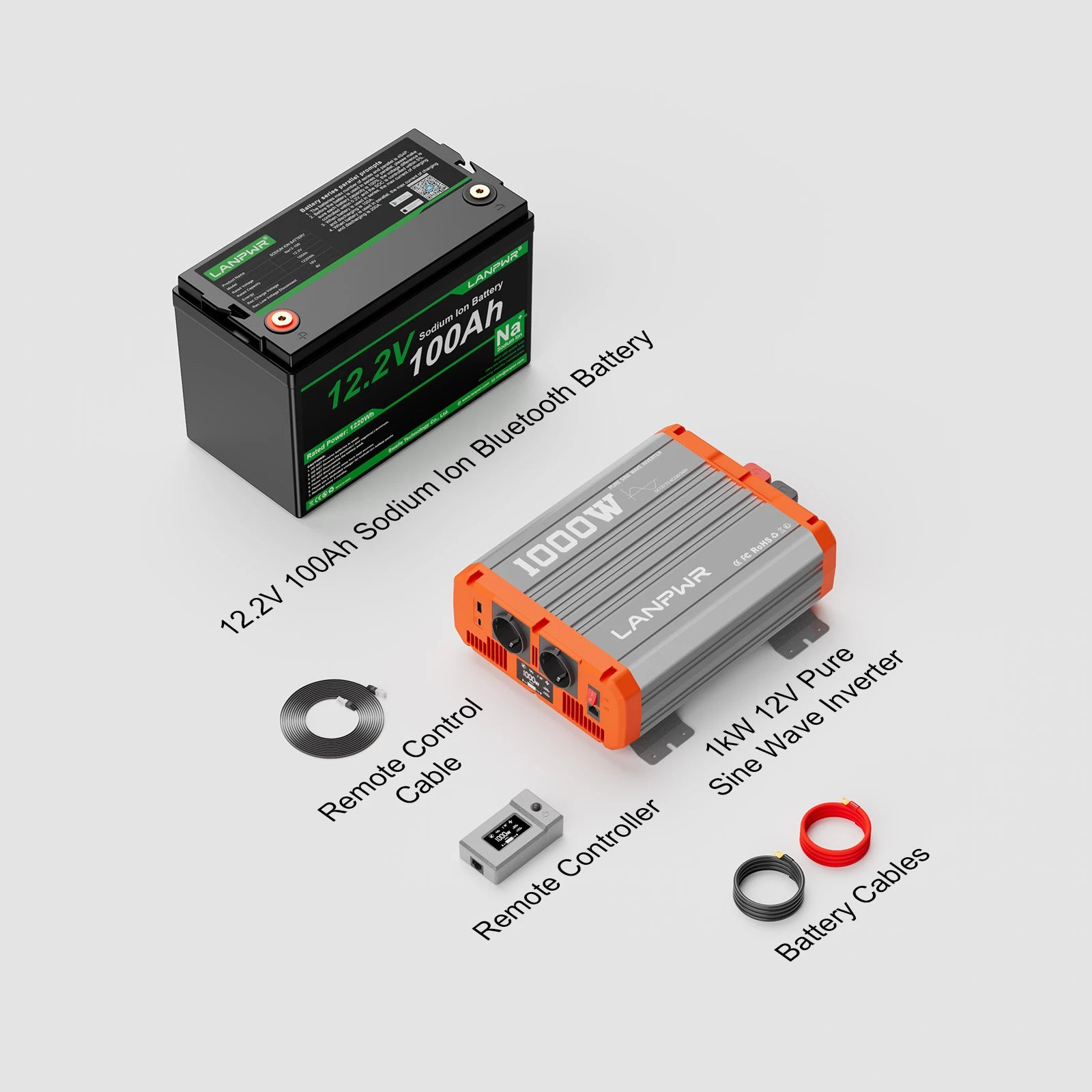 LANPWR 12V 100Ah Sodium-Ion Bluetooth Battery – Stable Charging in Extreme Cold