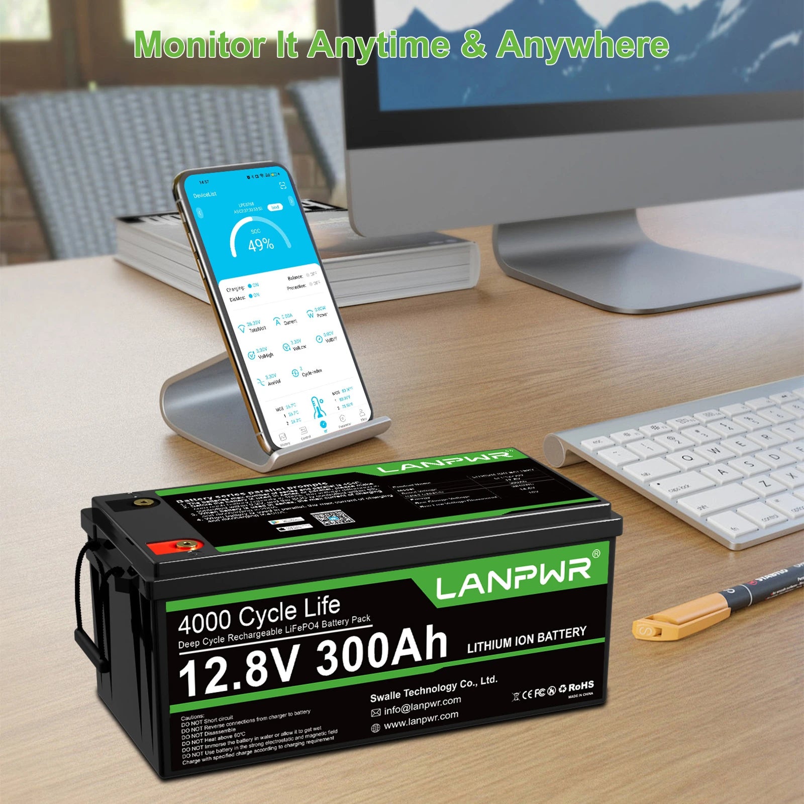 LANPWR 24V 1080Wp (12 x 180Wp) Complete MPPT Off Grid Solar Kit