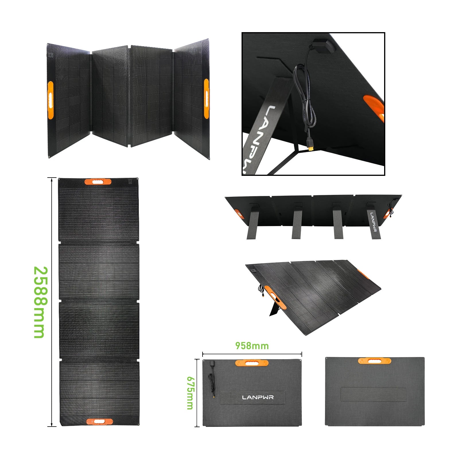 LANPWR 420W Leichtes Tragbares Solarpanel