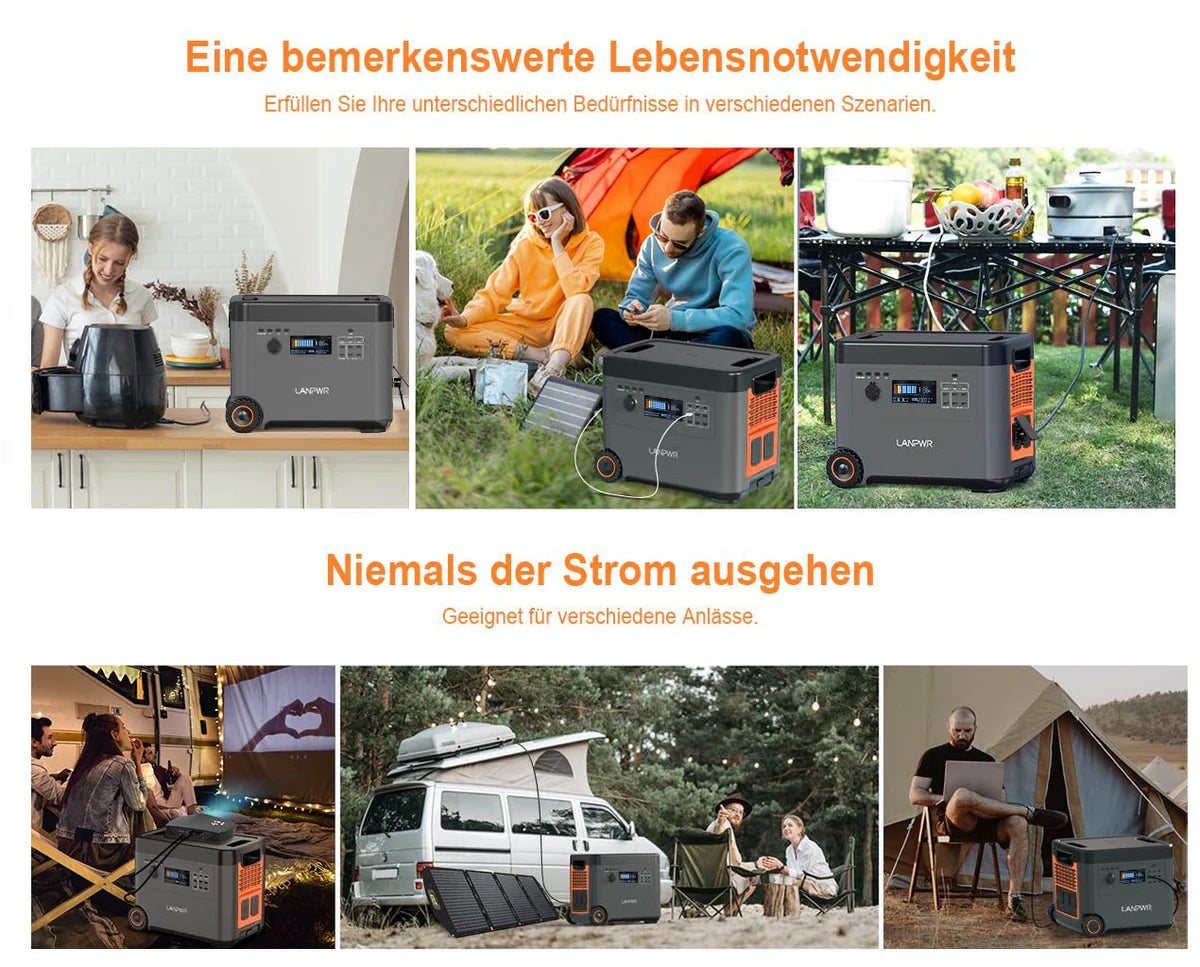 Best Portable Power Station for Camping, Outdoor Adventures in Europe: Lanpwr Portable Power Station