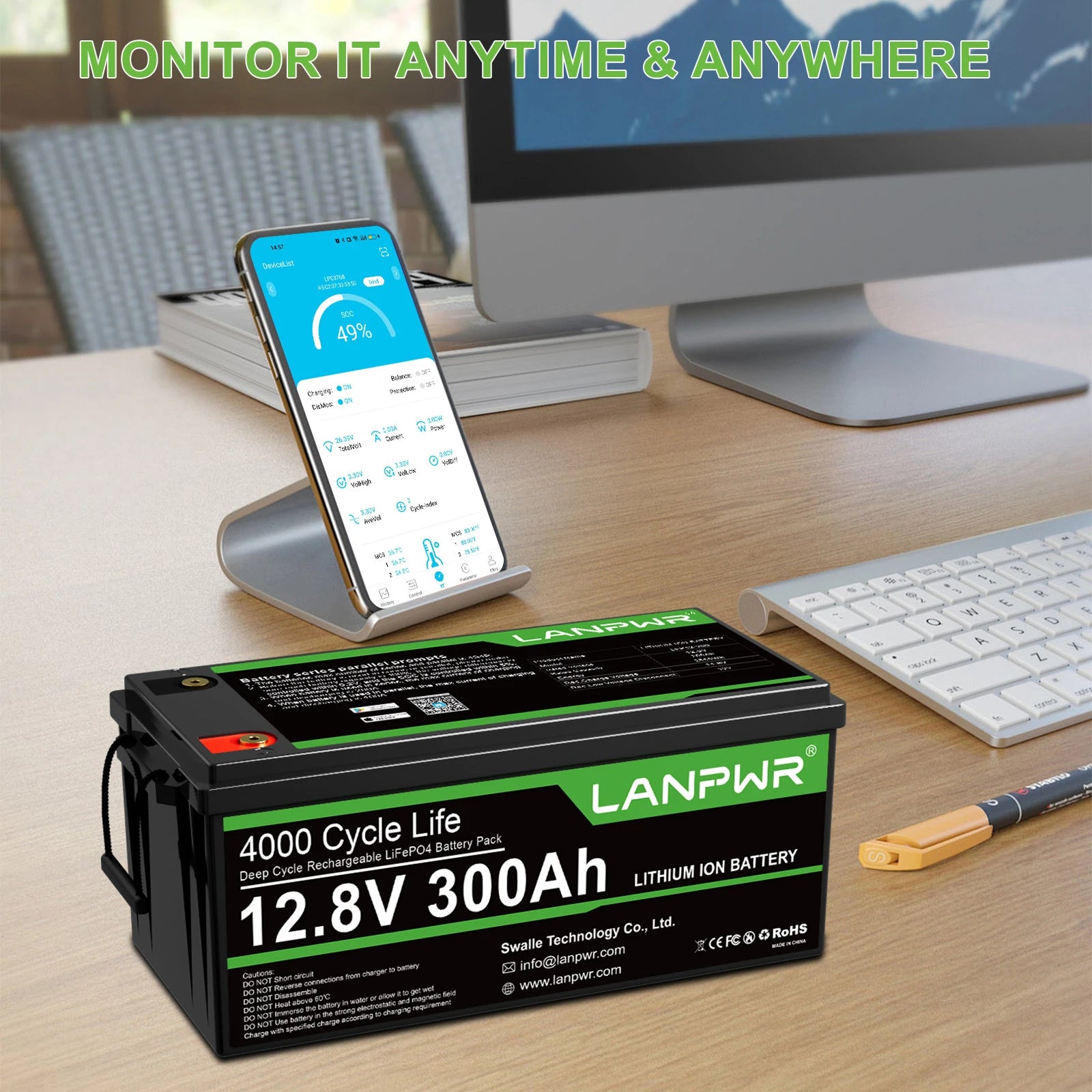 LANPWR 1440Wp 24V 3.6kW 7.68kWh Complete MPPT Off Grid Solar Kit