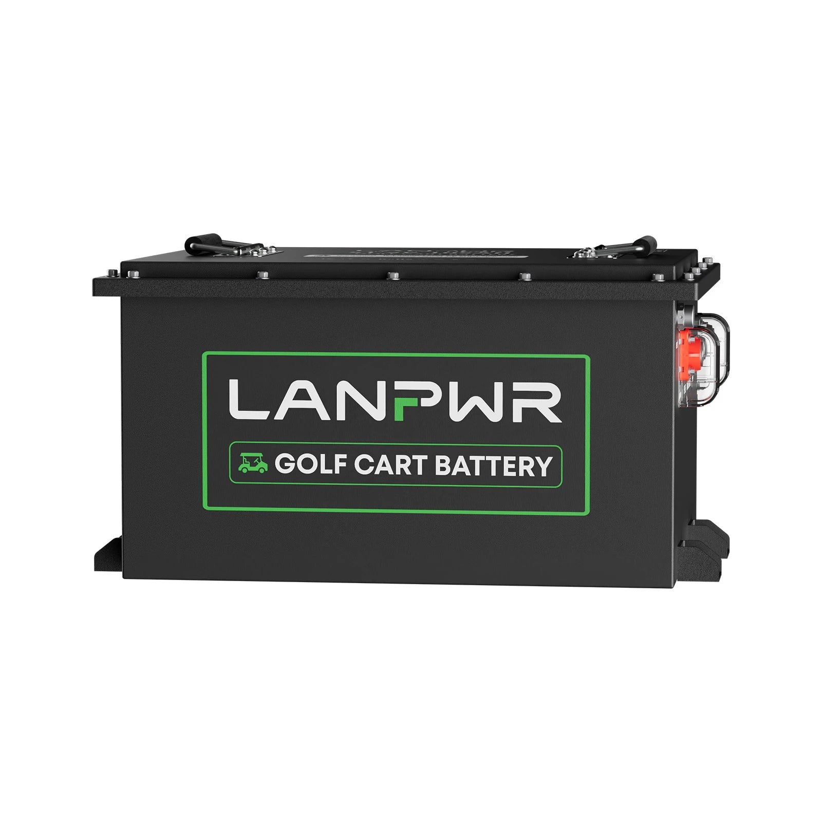 LANPWR 48 V 105 Ah LiFePO4-Golfwagen-Akku, integriertes 200 A BMS, wiederaufladbarer Lithium-Akku mit mehr als 4.000 Zyklen, max. 10,24 kW Ausgangsleistung