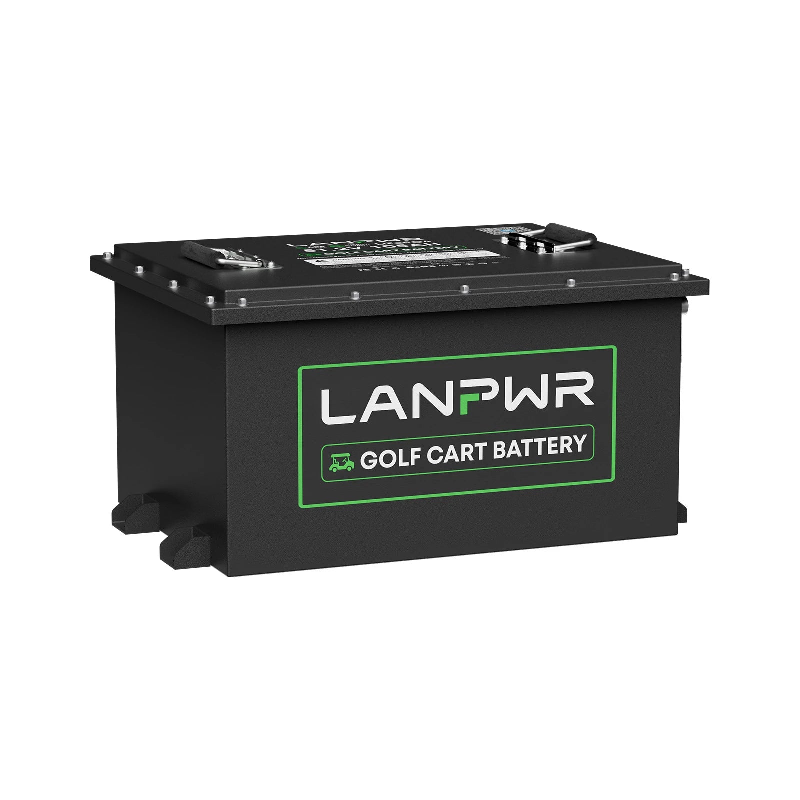 LANPWR 48 V 105 Ah LiFePO4-Golfwagen-Akku, integriertes 200 A BMS, wiederaufladbarer Lithium-Akku mit mehr als 4.000 Zyklen, max. 10,24 kW Ausgangsleistung